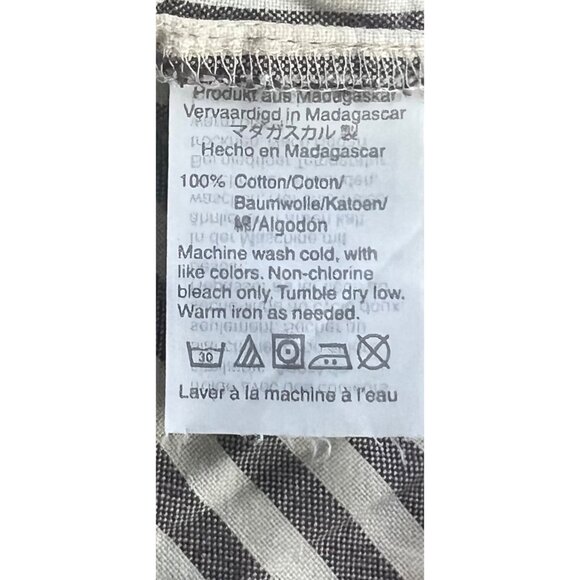 Madewell Tie-Front Striped Cotton Shirt In Maitland Stripe Small - Picture 10 of 14